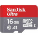 Карта пам\'яті SANDISK microSDHC Ultra 16GB UHS-I A1 Class 10 (SDSQUAR-016G-GN6MN)