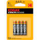 Батарейка KODAK Xtralife AAA 4шт/уп (30951990)