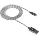 Кабель CANYON CFI-3 Sync & Charge Braided USB-A to Lightning 1м Dark Gray (CNE-CFI3DG)