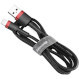 Кабель BASEUS Cafule Cable USB for Lightning 3м Red/Black (CALKLF-R91)