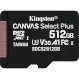 Карта пам\'яті KINGSTON microSDXC Canvas Select Plus 512GB UHS-I U3 V30 A1 Class 10 (SDCS2/512GBSP)