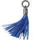 Кабель-брелок REMAX RC-053I Tassels Ring USB-Lightning 0.15м Blue (6954851260165)