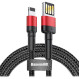 Кабель BASEUS Cafule Cable Special Edition USB for Lightning 1м Red/Black (CALKLF-G91)