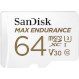 Карта пам\'яті SANDISK microSDXC Max Endurance 64GB UHS-I U3 V30 Class 10 + SD-adapter (SDSQQVR-064G-GN6IA)