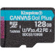 Карта пам\'яті KINGSTON microSDXC Canvas Go! Plus 128GB UHS-I U3 V30 A2 Class 10 (SDCG3/128GBSP)