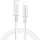 Кабель COLORWAY PD Fast Charging USB-C to Apple Lightning 3A 1м White (CW-CBPDCL032-WH)