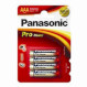 Батарейка PANASONIC Pro Power AAA 4шт/уп (LR03XEG/4BP)