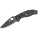 Складной нож SPYDERCO Tenacious Lightweight Black Blade Serrated Edge (C122SBBK)