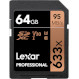 Карта пам\'яті LEXAR SDXC Professional 633x 64GB UHS-I U3 V30 Class 10 (LSD64GCB633)