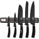 Набор ножів на магнітній планці BERLINGER HAUS Black Silver Collection 6пр (BH-2536)