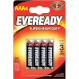 Батарейка EVEREADY Super Heavy Duty AAA 4шт/уп