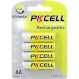 Аккумулятор PKCELL Rechargeable AA 600mAh 4шт/уп (6942449545558)
