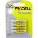 Акумулятор PKCELL Rechargeable AAA 1200mAh 4шт/уп (6942449545329)