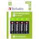 Аккумулятор VERBATIM Premium Rechargeable AA 2500mAh 4шт/уп (49517)