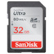 Карта памяти SANDISK SDHC Ultra 32GB UHS-I Class 10 (SDSDUNC-032G-GN6IN)