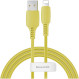 Кабель BASEUS Colourful Cable USB to Lightning 2.4A 1.2м Yellow (CALDC-0Y)