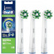 Насадка для зубной щётки BRAUN ORAL-B CrossAction EB50BRB CleanMaximiser White 3шт (4210201317104)