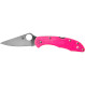 Складаний ніж SPYDERCO Delica 4 Flat Ground Pink (C11FPPNS30V)