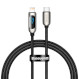 Кабель BASEUS Display Fast Charging Data Cable Type-C to iP 20W 1м Black (CATLSK-01)