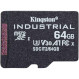 Карта памяти KINGSTON microSDXC Industrial 64GB UHS-I U3 V30 A1 Class 10 (SDCIT2/64GBSP)