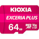 Карта пам\'яті KIOXIA (Toshiba) microSDXC Exceria Plus 64GB UHS-I U3 V30 A1 Class 10 + SD-adapter (LMPL1M064GG2)