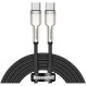 Кабель BASEUS Cafule Metal Data Cable Type-C to Type-C 100W 2м Black (CATJK-D01)