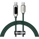 Кабель BASEUS Display Fast Charging Data Cable Type-C to Type-C 100W 1м Green (CATSK-B06)