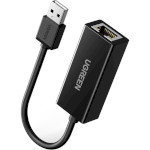 Сетевой адаптер UGREEN CR110 USB 2.0 Ethernet Adapter Black (20254)