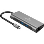Порт-реплікатор CABLEXPERT 5-in-1 USB-C to HDMI/USB3.0/PD/LAN (A-CM-COMBO5-01)