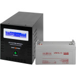 Комплект резервного живлення для котлів і теплої підлоги LOGICPOWER B6000 + гелева батарея 1440W (LP18058)