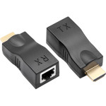Подовжувач HDMI по крученій парі MERLION до 30м, 720P, USB Management Black (YT-SCPE HDMI-30M720PB)