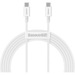 Кабель BASEUS Superior Series Fast Charging Data Cable Type-C to Type-C 100W 1м White (CATYS-B02)