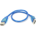 Кабель RITAR USB 2.0 AM/AM 0.5м Blue