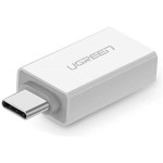 Адаптер OTG UGREEN US173 USB-A to Type-C White (30155)