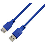 Кабель-подовжувач PROLOGIX USB 3.0 AM/AF 3м Blue