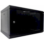 Настенный шкаф 19" HYPERNET WMNC-6U-Flat-AC-Black (6U, 600x450мм, RAL9004)
