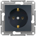 Розетка электрическая SCHNEIDER ELECTRIC Asfora Black (EPH2900171)