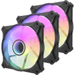 Комплект вентиляторів DARKFLASH Infinity 8 Halo ARGB Black 3-Pack