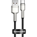 Кабель BASEUS Cafule Metal Data Cable USB to Type-C 66W 0.25м Black (CAKF000001)