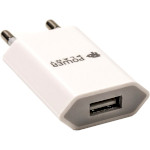 Зарядное устройство POWERPLANT Slim 1xUSB-A, 1A White (DV00DV5061)