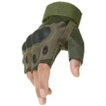 Тактические перчатки с открытыми пальцами XL Olive (LP19086)