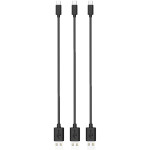 Кабель TIMSTOOL Charge & Sync USB to Micro-USB 3-pack 0.21м Black (DC21-MU-BL)