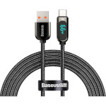 Кабель BASEUS Display Fast Charging Data Cable USB to Type-C 66W 2м Black (CASX020101)