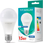 Лампочка LED TITANUM A65 E27 15W 3000K 220V (TLA6515273)