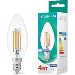 Лампочка LED TITANUM Filament C37 E14 4W 4100K 220V (TLFC3704144)