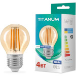 Лампочка LED TITANUM Filament G45 E27 4W 2200K 220V (TLFG4504272A)