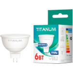 Лампочка LED TITANUM MR16 GU5.3 6W 4100K 220V (TLMR1606534)