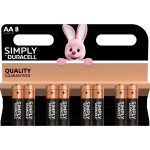 Батарейка DURACELL Simply AA 8шт/уп (5006956)