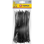 Стяжка кабельна TOPEX 200x3.6мм чорна 100шт (44E976)