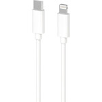 Кабель 2E USB Type-C/Apple Lightning Glow 1м White (2E-CCCL-WH)